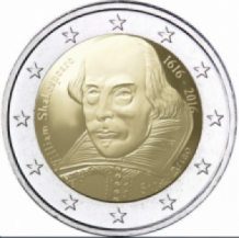 images/productimages/small/2 euro 2016 San Marino Shakespeare.png